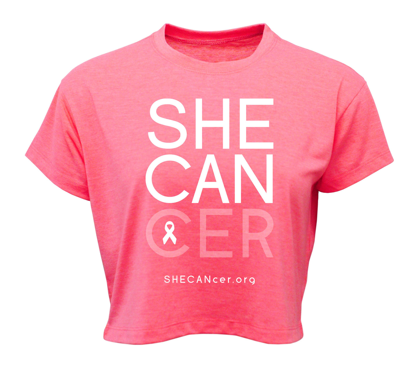 SHECANcer UPF Sun Shirt | Womens | Sun Protection | Cancer | Breast Cancer |  Pink | Crop Top