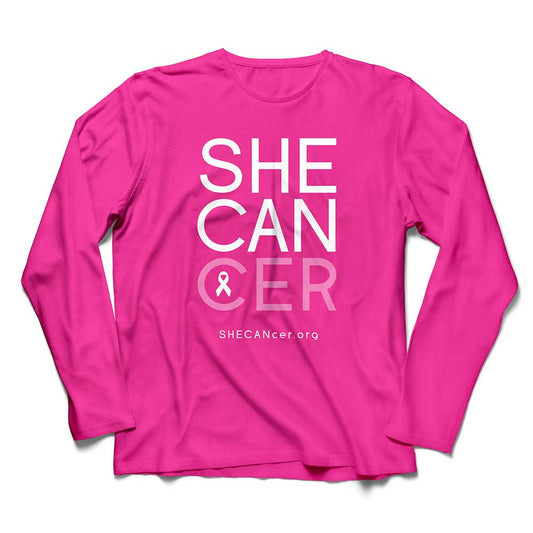 SHECANcer UPF Sun Shirt | Womens | Sun Protection | Cancer | Breast Cancer | Hot Pink