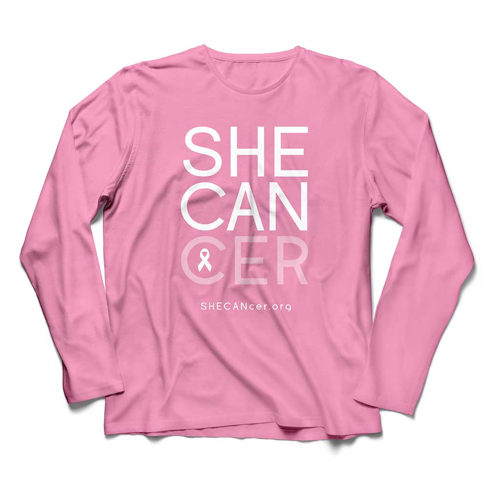 SHECANcer UPF Sun Shirt | Womens | Sun Protection | Cancer | Breast Cancer | Light Pink