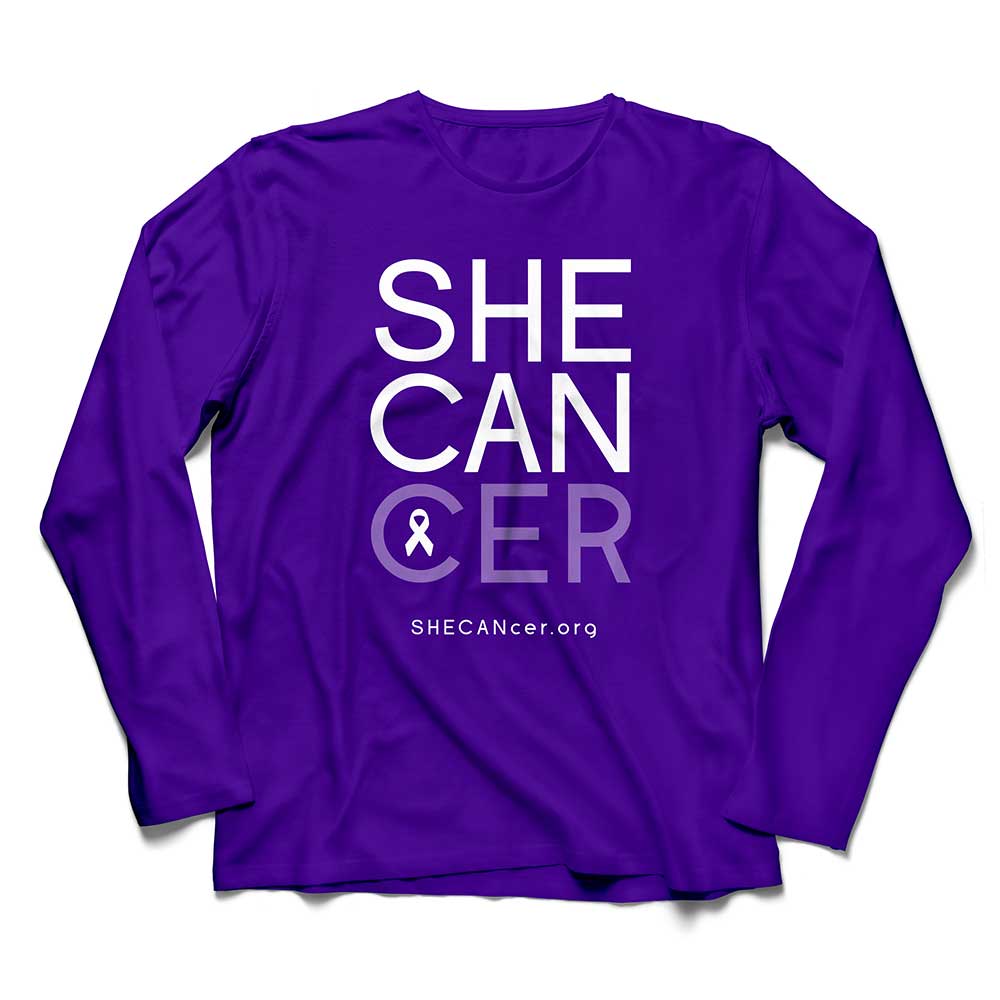 SHECANcer UPF Sun Shirt | Womens | Sun Protection | Cancer | Breast Cancer | Purple